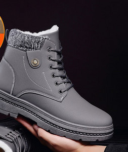 Moderne muške čizme s vezom i toplom postavom - nekoliko modela