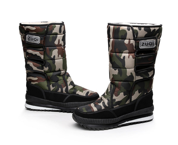 Visoke zimske čizme s toplom postavom i natpisom za muškarce