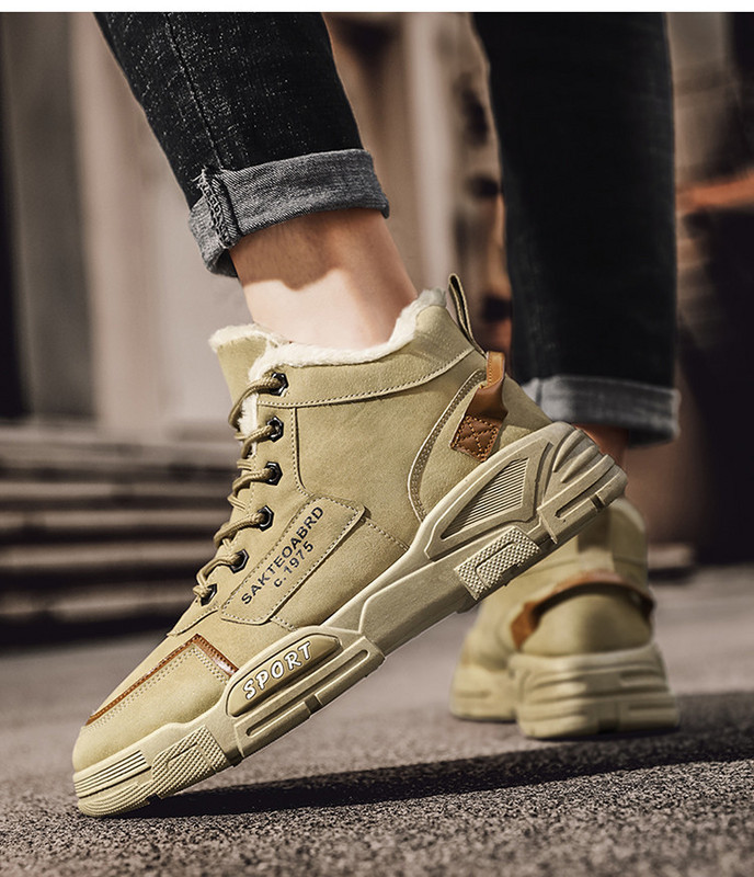 Šilti žieminiai batai su šiltu pamušalu ir užrašais