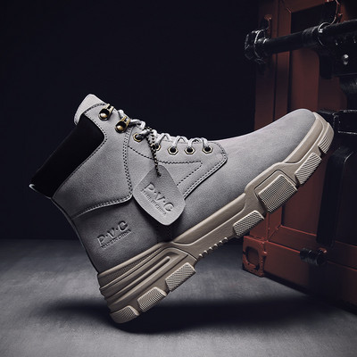 Νέο μοντέλο ανδρικές χειμερινές μπότες από οικολογικό δέρμα