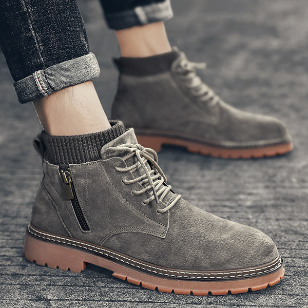 Casual muške zimske čizme s vezicama