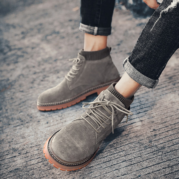 Casual muške zimske čizme s vezicama