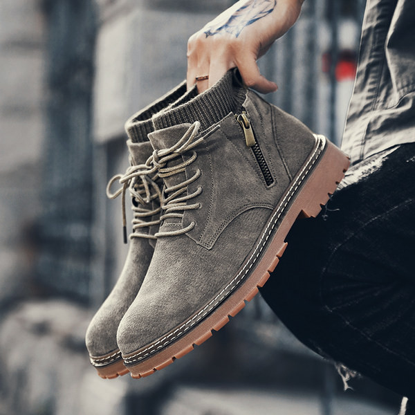 Casual muške zimske čizme s vezicama