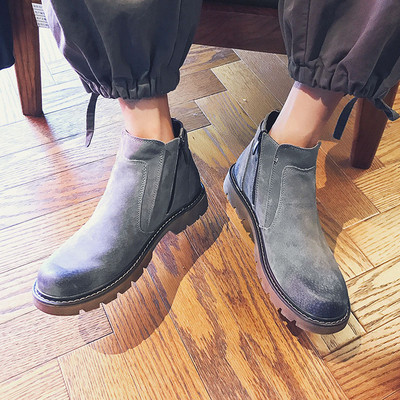 Ανδρικές σουέτ μπότες με αγκράφα σε τρία χρώματα