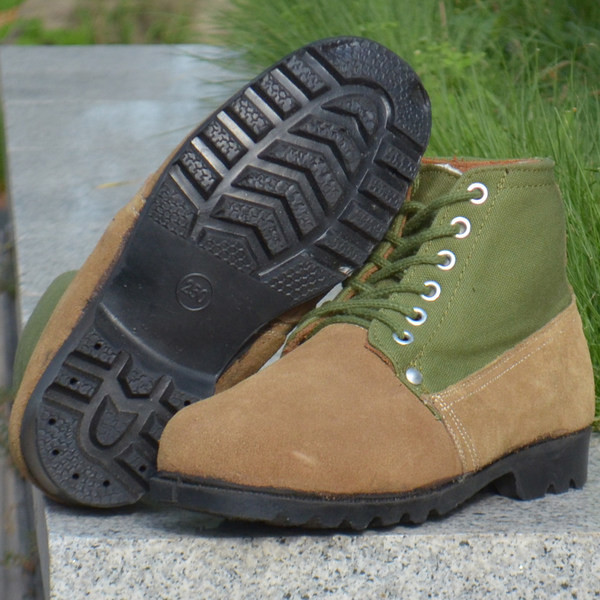 Muške čizme od eko brušene kože i tople postave u retro stilu