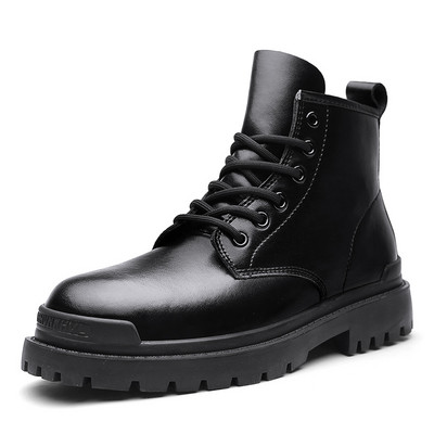 Ανδρικές μπότες με κορδόνια σε μαύρο χρώμα - πολλά μοντέλα