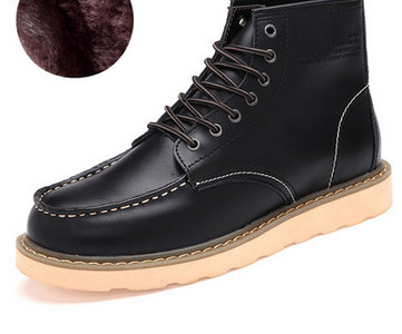 Модерни мъжки боти с връзки от еко кожа -няколко модела