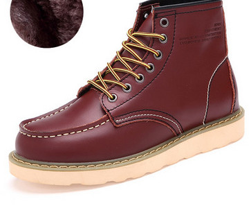 Модерни мъжки боти с връзки от еко кожа -няколко модела