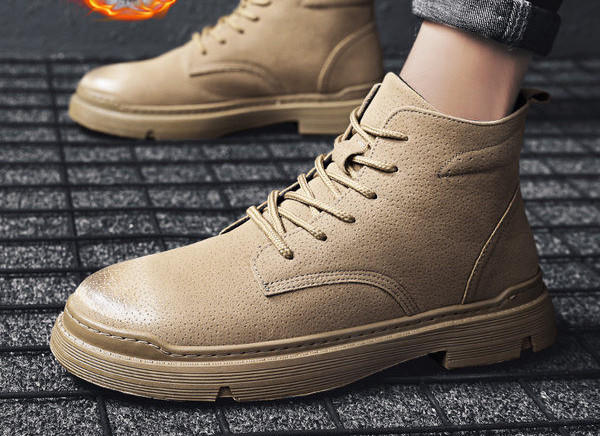 Мъжки кожени боти с връзки няколко цвята 