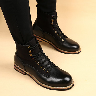 Ανδρικά παπούτσια από οικολογικό δέρμα με κορδόνια