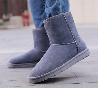 Ανδρικές μπότες casual με ίσια σόλα - μοντέλο unisex