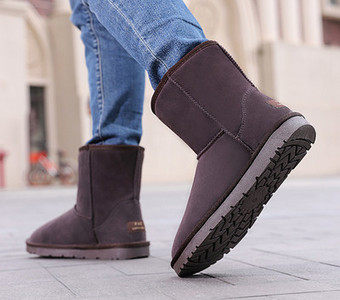 Ανδρικές μπότες casual με ίσια σόλα - μοντέλο unisex