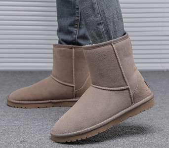 Ανδρικές μπότες casual με ίσια σόλα - μοντέλο unisex