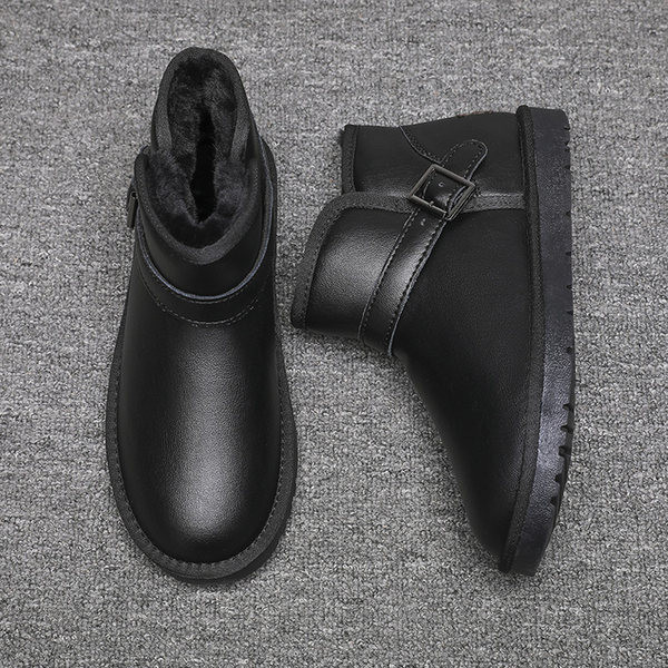 Χειμερινές μπότες με ζεστή φόδρα και αγκράφα για άντρες