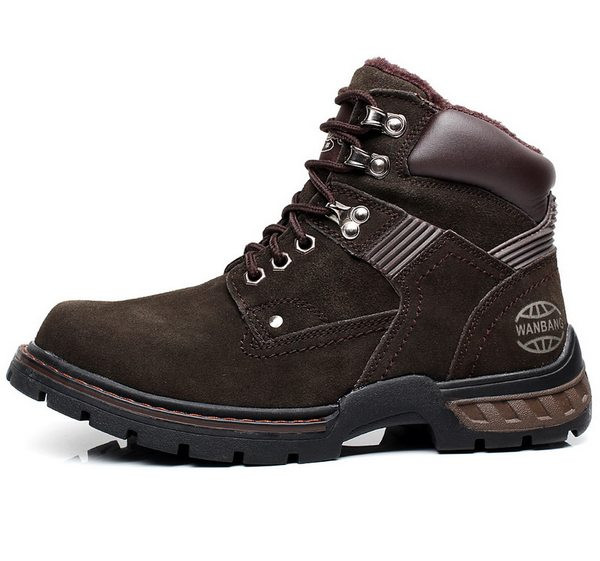 Ежедневни мъжки боти с надпис и цип