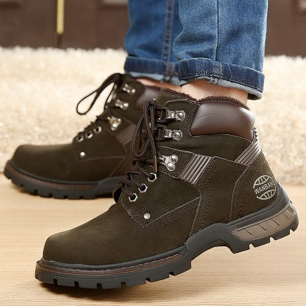 Ежедневни мъжки боти с надпис и цип