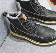 Ανδρικά μποτάκια με κορδόνια και ζεστή φόδρα