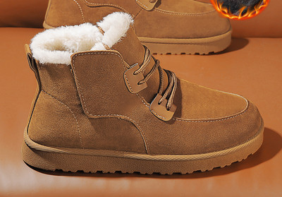 Νέο μοντέλο ανδρικά χειμερινά παπούτσια με πουπουλένια φόδρα