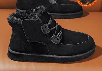 Νέο μοντέλο ανδρικά χειμερινά παπούτσια με πουπουλένια φόδρα