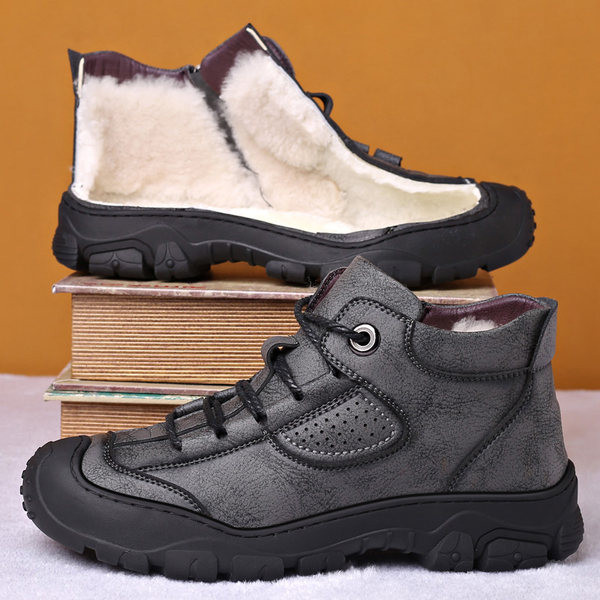 Νέο μοντέλο χειμερινά παπούτσια  από οικολογικό δέρμα με μαλακή φόδρα