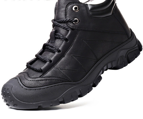 Зимни обувки от еко кожа с пухена подплата