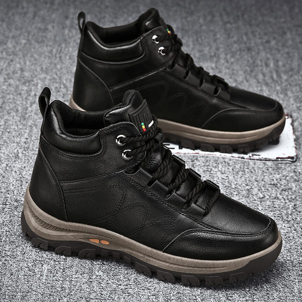 Χειμερινές ζεστές μπότες με κορδόνια - δύο χρώματα