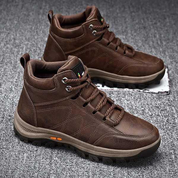 Χειμερινές ζεστές μπότες με κορδόνια - δύο χρώματα