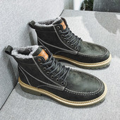 Zimske muške čizme s donjom postavom