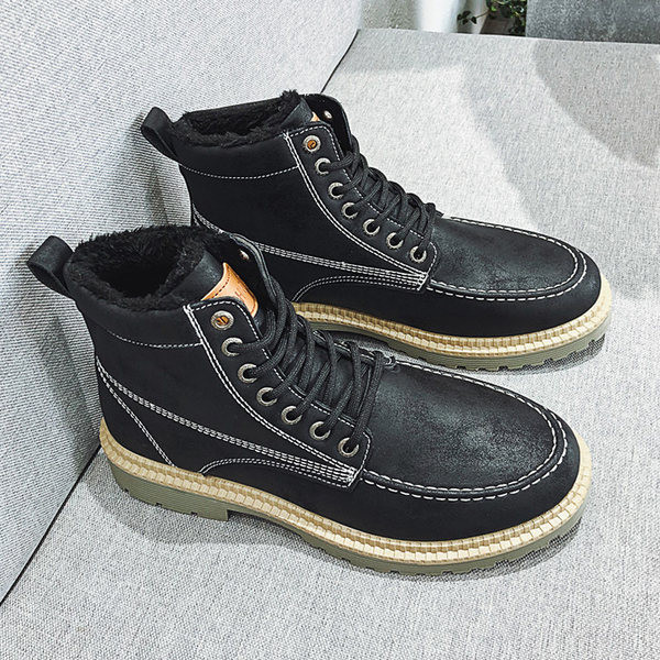 Zimske muške čizme s donjom postavom