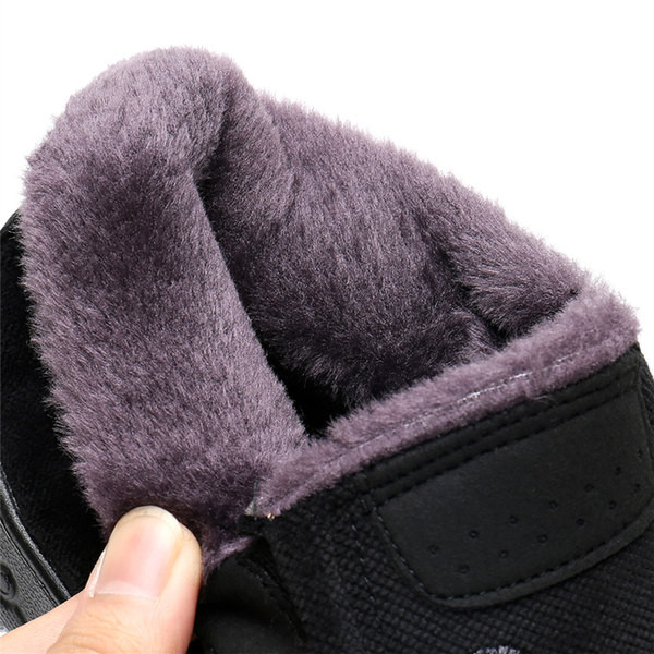 Ανδρικά χειμερινά σουέτ παπούτσια με ζεστή φόδρα