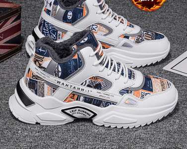 Χειμερινά ψηλά sneakers με ζεστή φόδρα για άνδρες