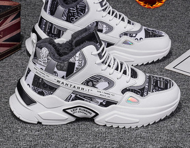 Χειμερινά ψηλά sneakers με ζεστή φόδρα για άνδρες