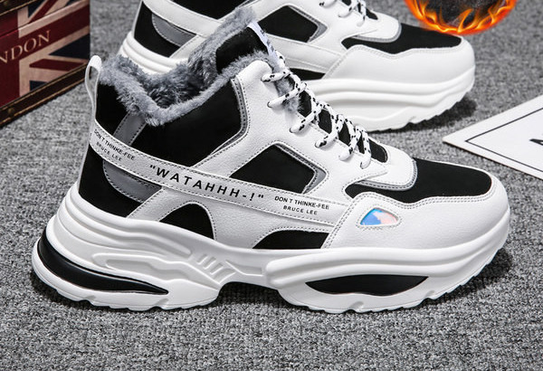 Muške zimske visoke tenisice s toplom postavom