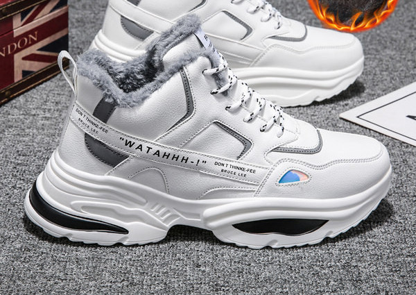 Muške zimske visoke tenisice s toplom postavom