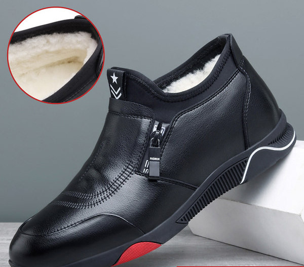 Παπούτσια φθινοπώρο-χειμερινά από οικολογικό δέρμα με φόδρα