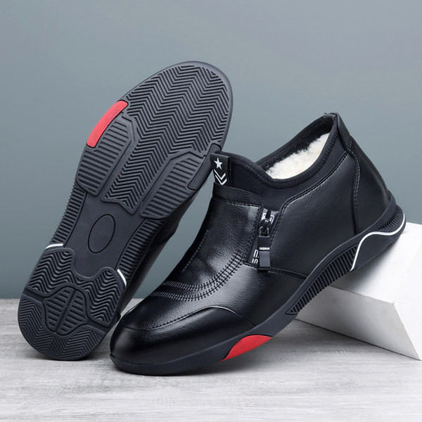 Παπούτσια φθινοπώρο-χειμερινά από οικολογικό δέρμα με φόδρα