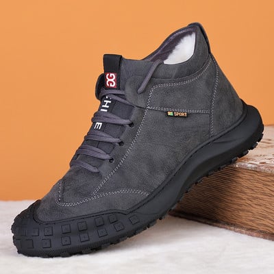 Мъжки зимни обувки от еко кожа с топла подплата