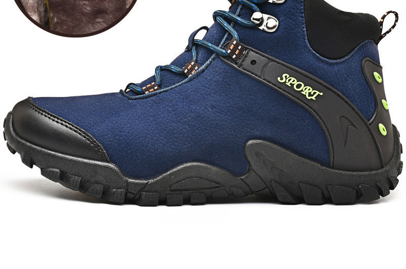 Muške cipele od brušene kože s natpisom i grubim potplatom