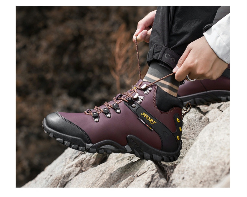 Χειμερινά ανδρικά παπούτσια από έκο δέρμα με κορδόνια