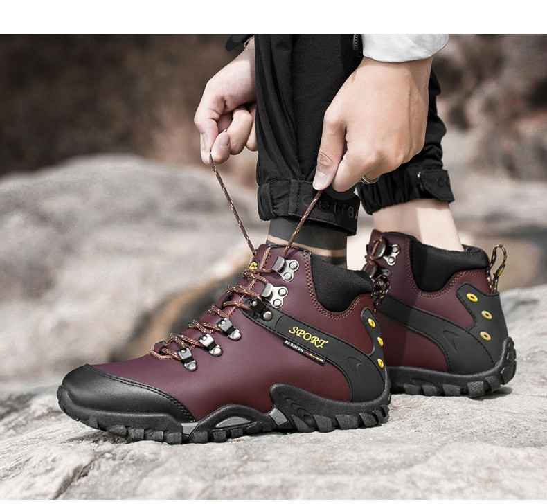 Χειμερινά ανδρικά παπούτσια από έκο δέρμα με κορδόνια