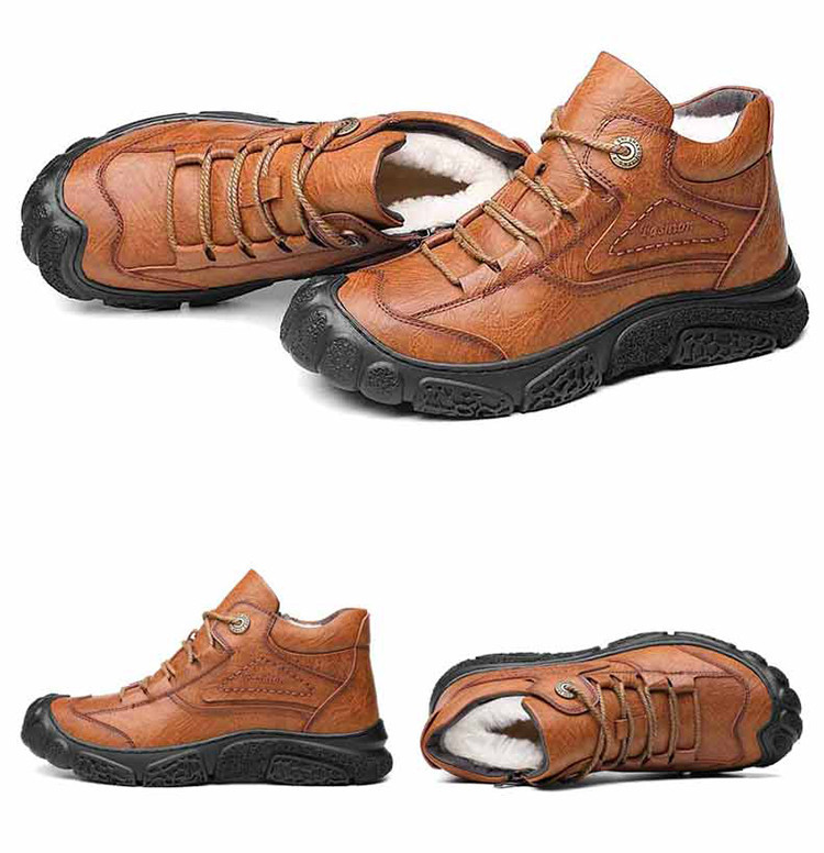 Ανδρικά έκο δερμάτινα παπούτσια με κορδόνια σε τρία χρώματα