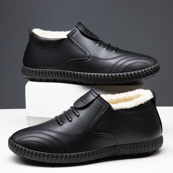 Νέο μοντέλο χειμερινά παπούτσια  από οικολογικό δέρμα με φόδρα