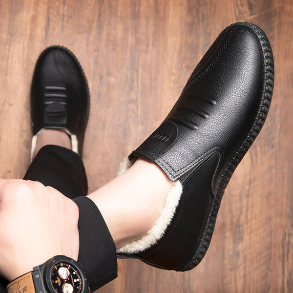 Νέο μοντέλο χειμερινά παπούτσια  από οικολογικό δέρμα με φόδρα