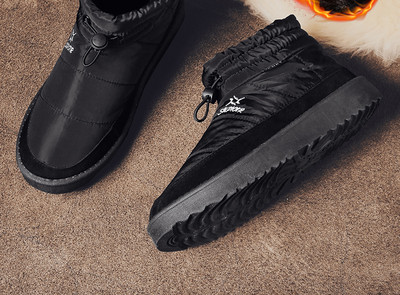 Ανδρικά αδιάβροχα παπούτσια με κορδόνια και επίπεδη σόλα