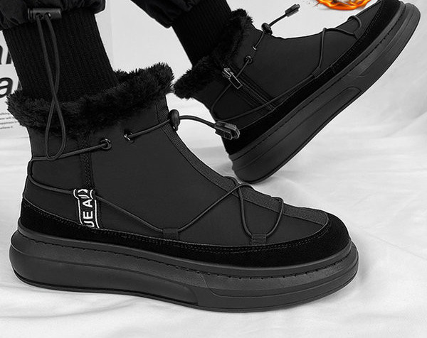 Ανδρικά αδιάβροχα παπούτσια με κορδόνια και επίπεδη σόλα