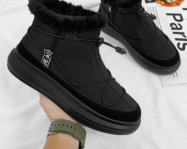 Ανδρικά αδιάβροχα παπούτσια με κορδόνια και επίπεδη σόλα