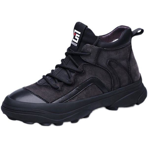 Ανδρικά χειμωνιάτικα παπούτσια με ζεστή φόδρα και τραχιά σόλα