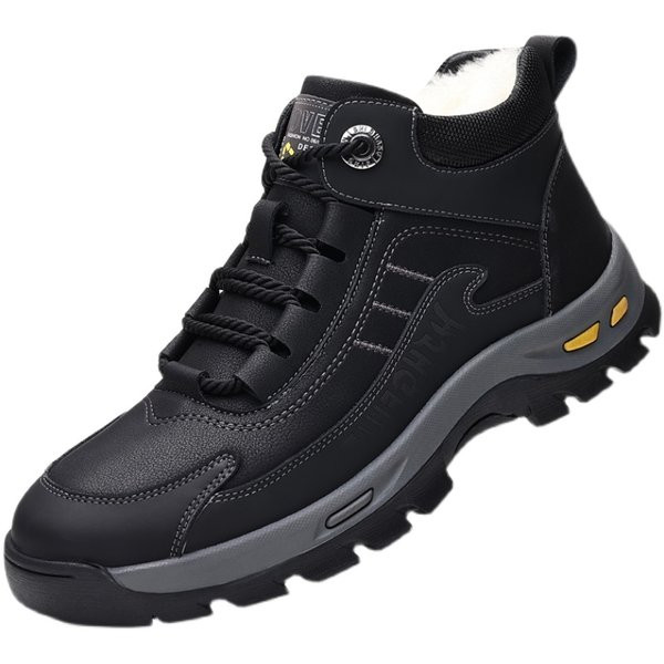 Χειμερινές ανδρικές μπότες με τραχιά σόλα και ζεστή φόδρα