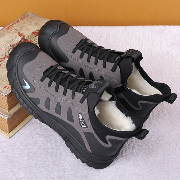 Ανδρικά χειμερινά sneakers με κορδόνια και τραχιά σόλα