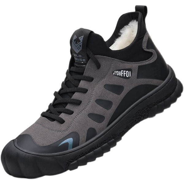 Ανδρικά χειμερινά sneakers με κορδόνια και τραχιά σόλα